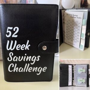 52 Week Money Saving Challenge Binder (A6 Size)
